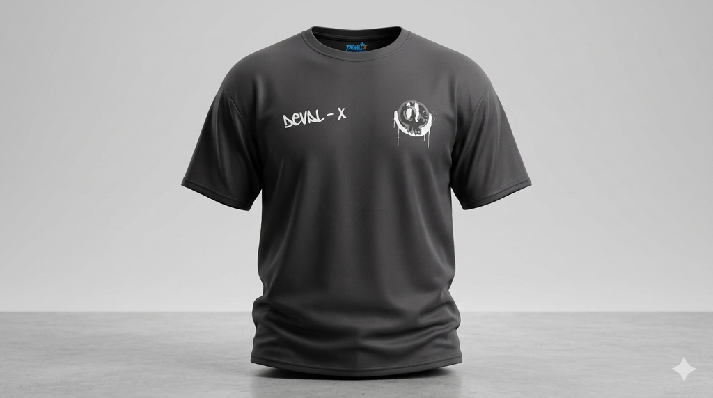 Smile Boxed T Shirt (crown rear)
