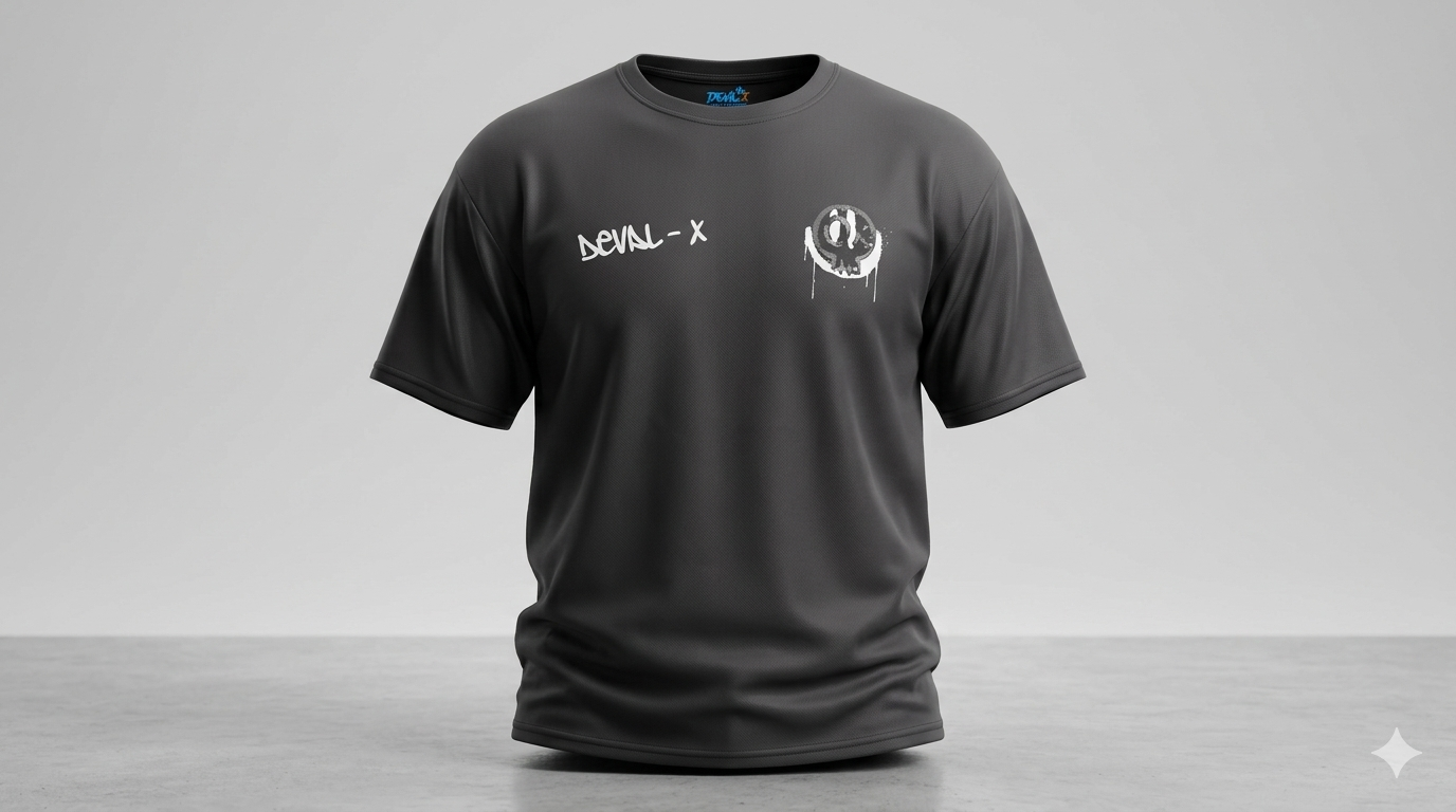 Smile Boxed T Shirt (crown rear)